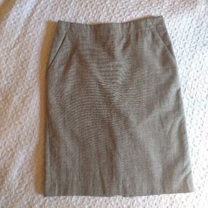 Banana Republic Petite Grey Pencil Skirt